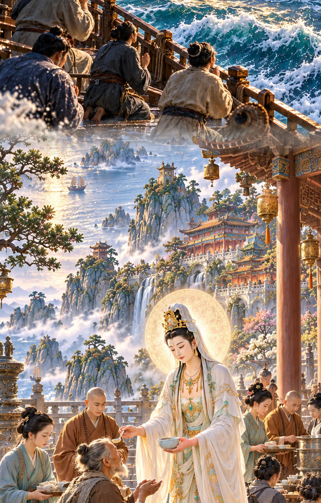 观世音菩萨33化身C，长卷第 32 段