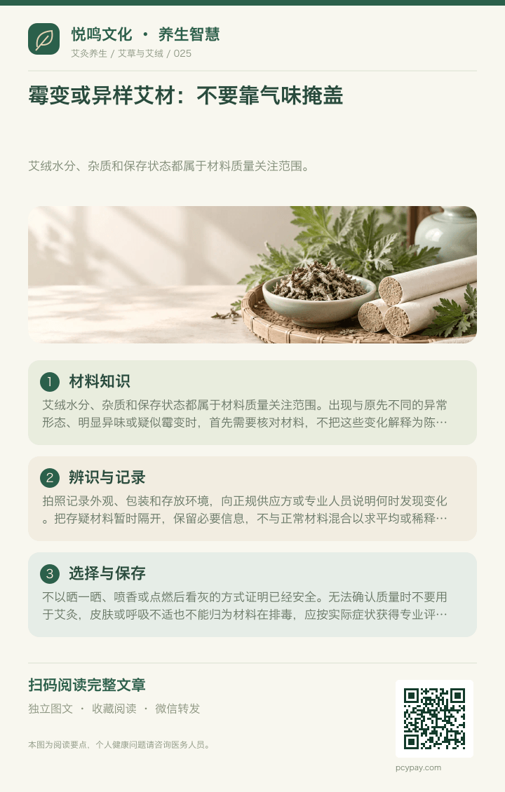 霉变艾材不能掩盖分享海报