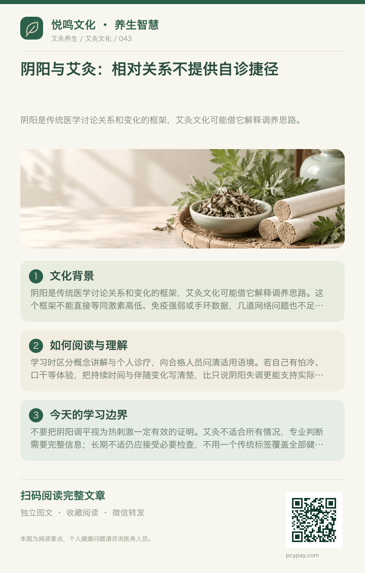 阴阳不能用于自行诊断分享海报
