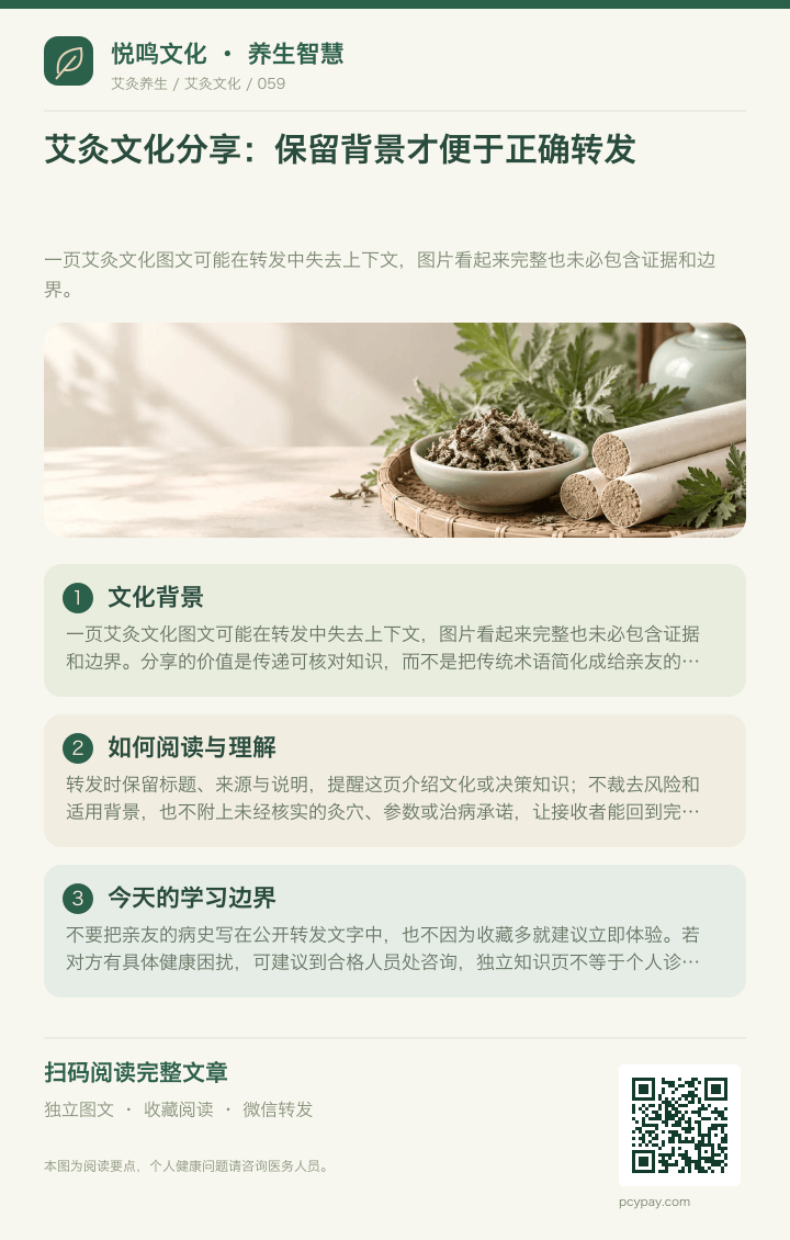 艾灸文化分享留背景分享海报