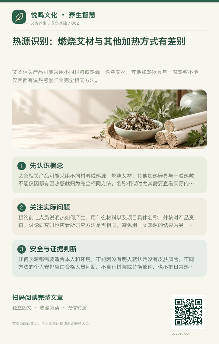 艾灸热源有何差别分享海报