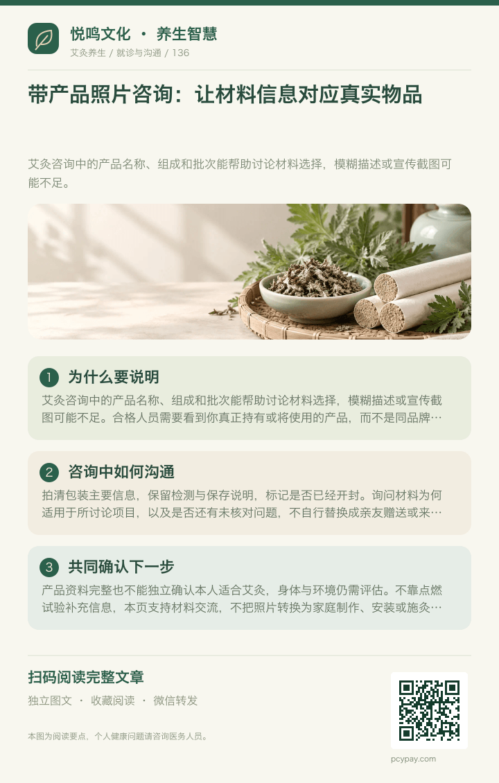 带艾材照片去咨询分享海报