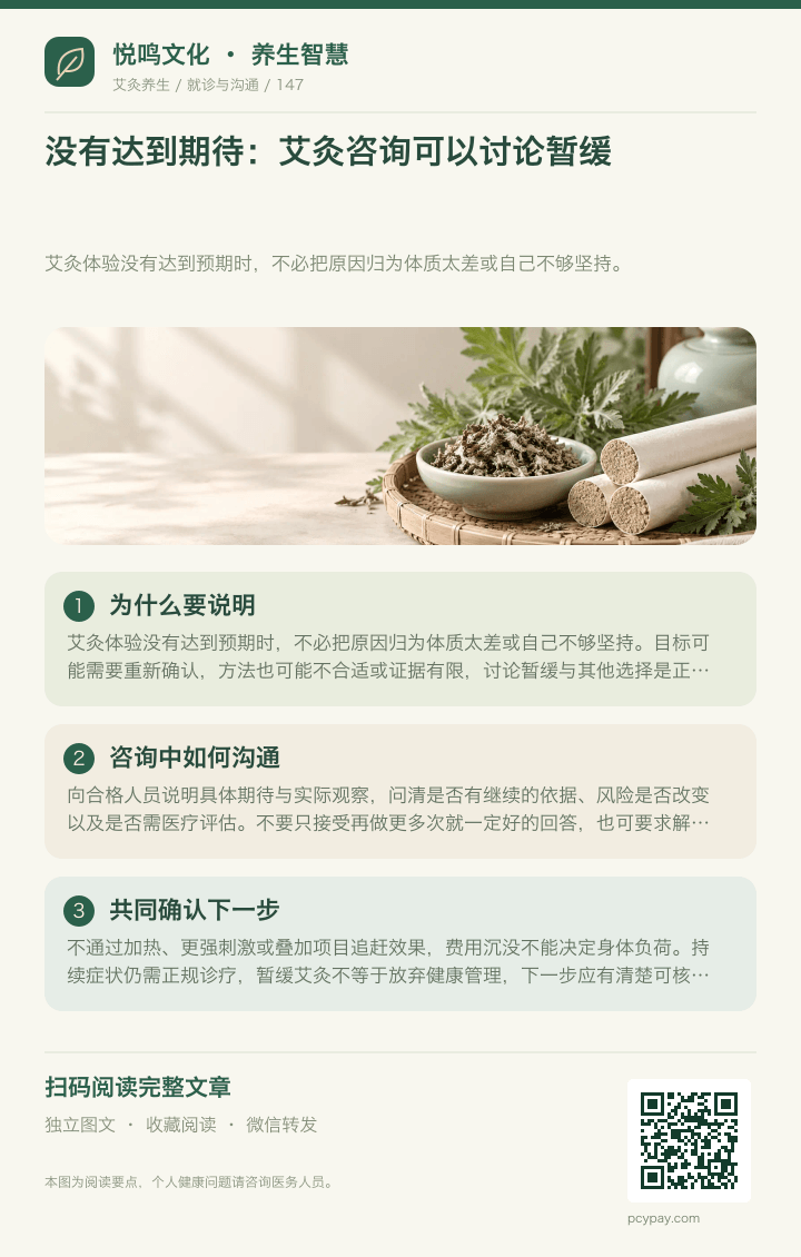 艾灸未达期待可暂缓分享海报