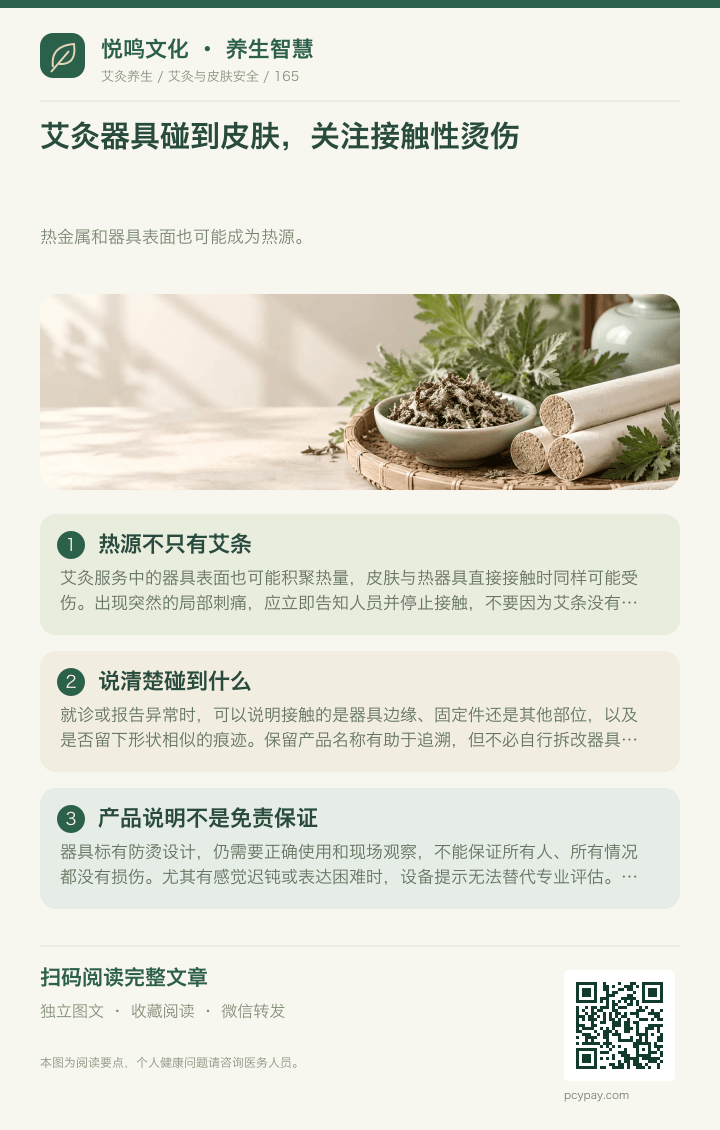 灸具接触也有烫伤风险分享海报