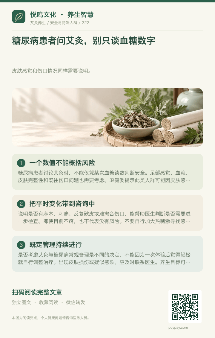 糖尿病艾灸不只看血糖分享海报